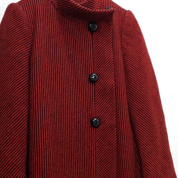 VTG Pauline Trigere Wool Old Money Vintage Longline Double Breasted Peacoat - Picture 6 of 14